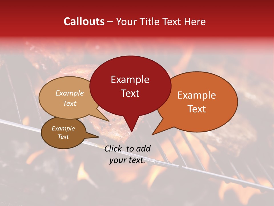 Flame Red Summer PowerPoint Template