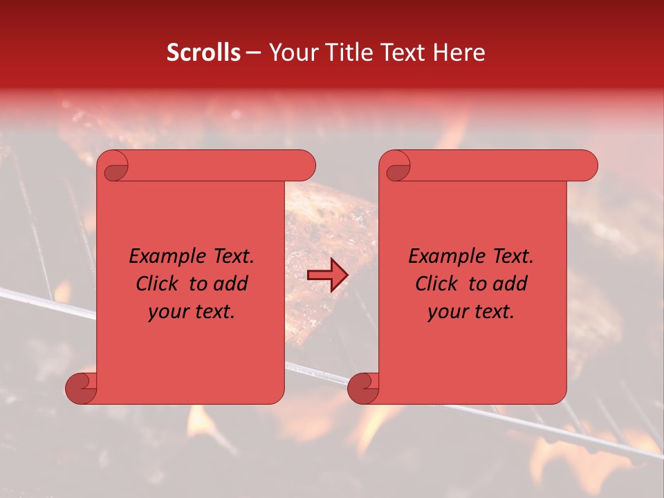 Flame Red Summer PowerPoint Template
