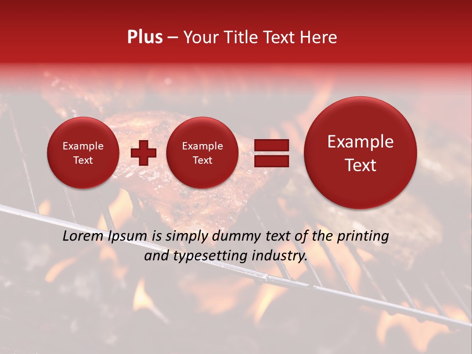 Flame Red Summer PowerPoint Template