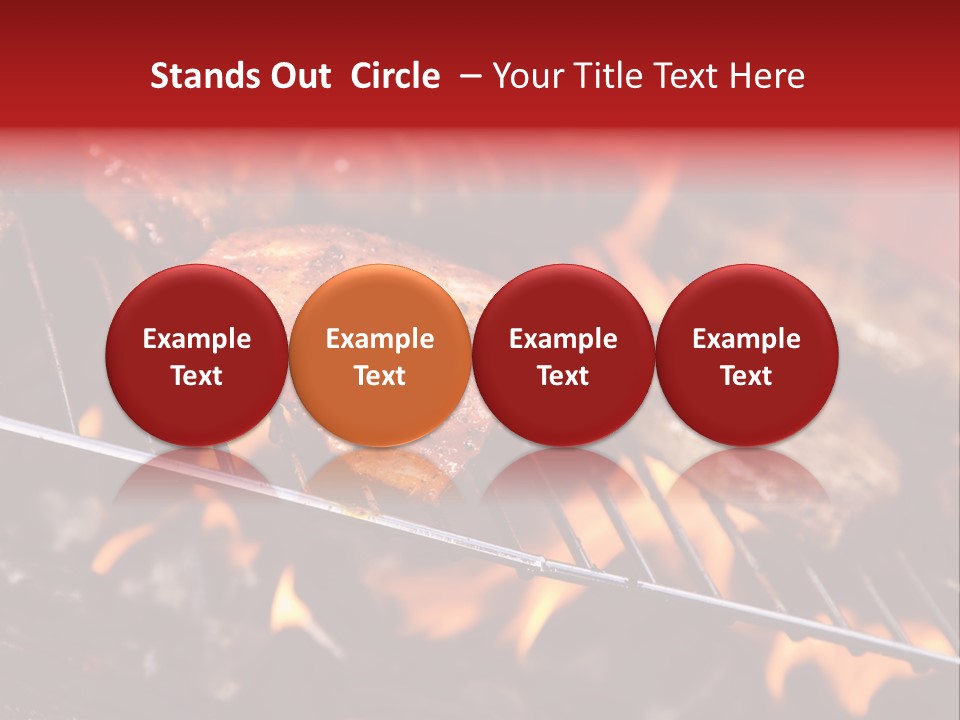 Flame Red Summer PowerPoint Template