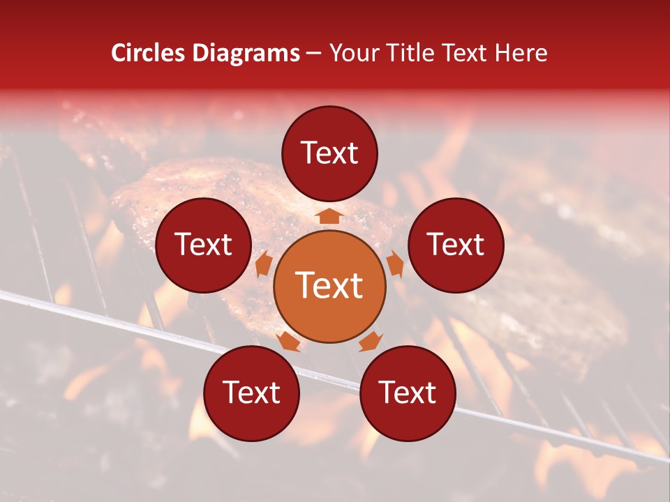 Flame Red Summer PowerPoint Template