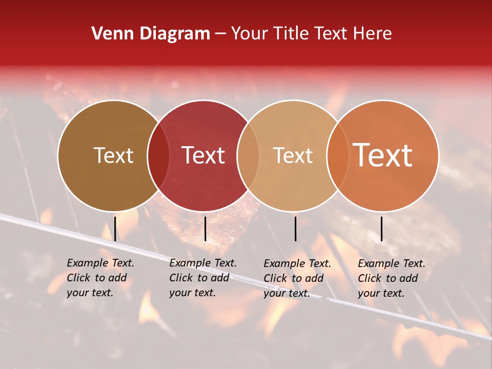 Flame Red Summer PowerPoint Template