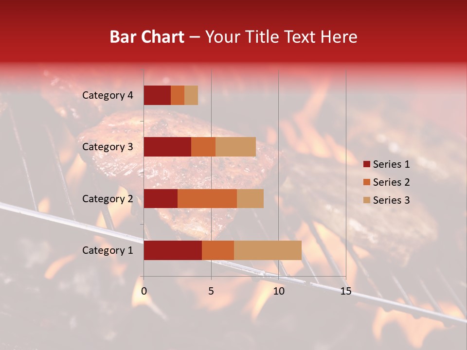 Flame Red Summer PowerPoint Template