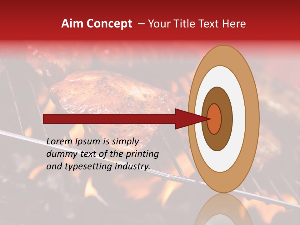 Flame Red Summer PowerPoint Template