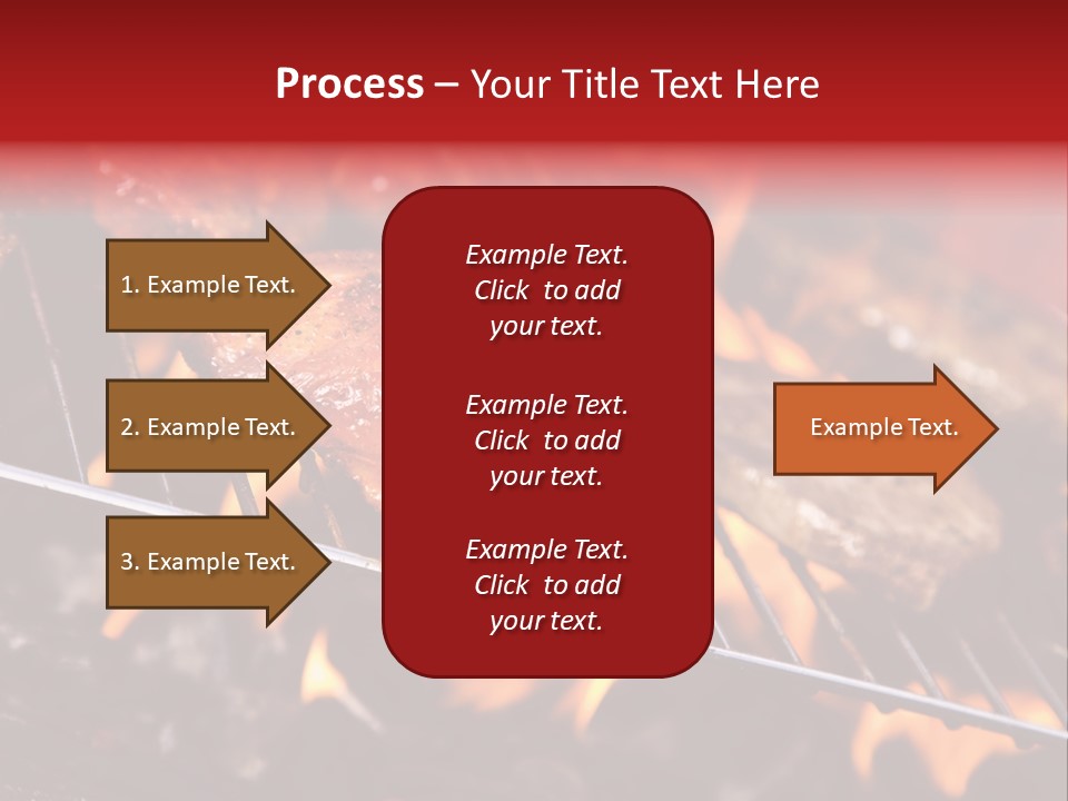 Flame Red Summer PowerPoint Template