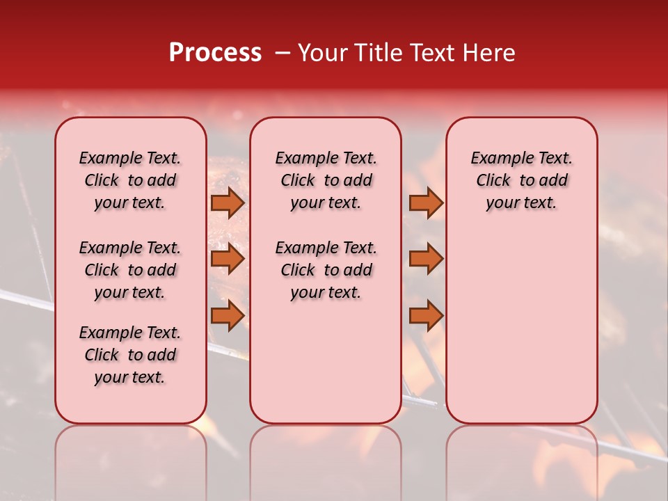 Flame Red Summer PowerPoint Template