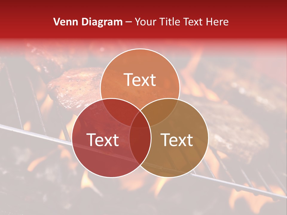 Flame Red Summer PowerPoint Template