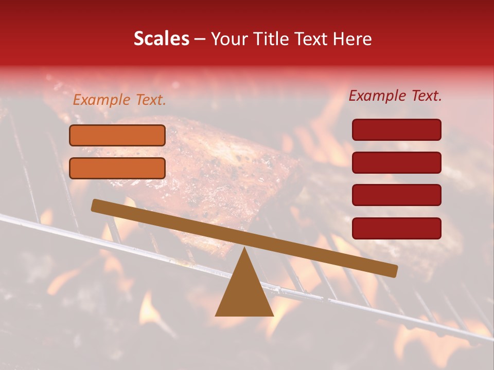Flame Red Summer PowerPoint Template