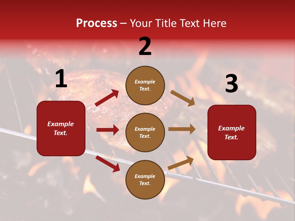 Flame Red Summer PowerPoint Template