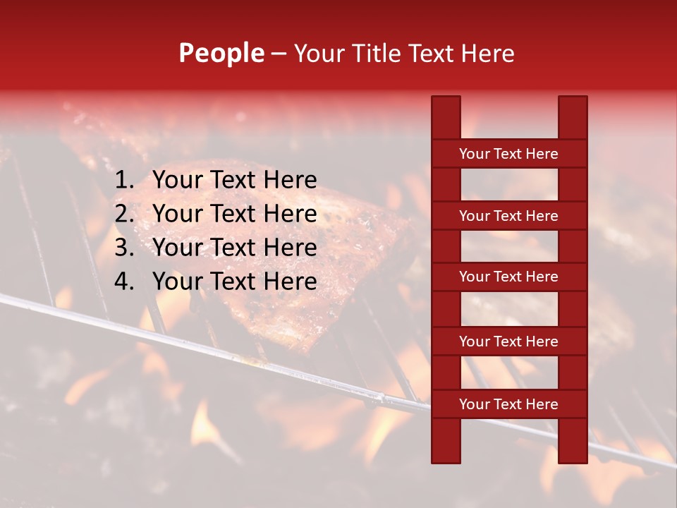 Flame Red Summer PowerPoint Template