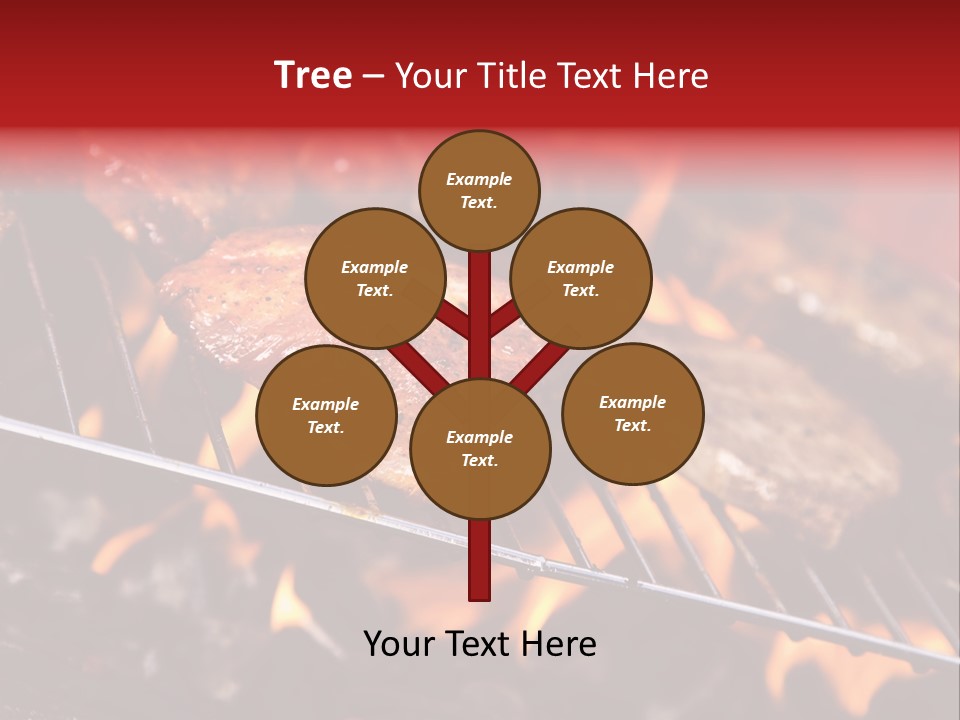Flame Red Summer PowerPoint Template