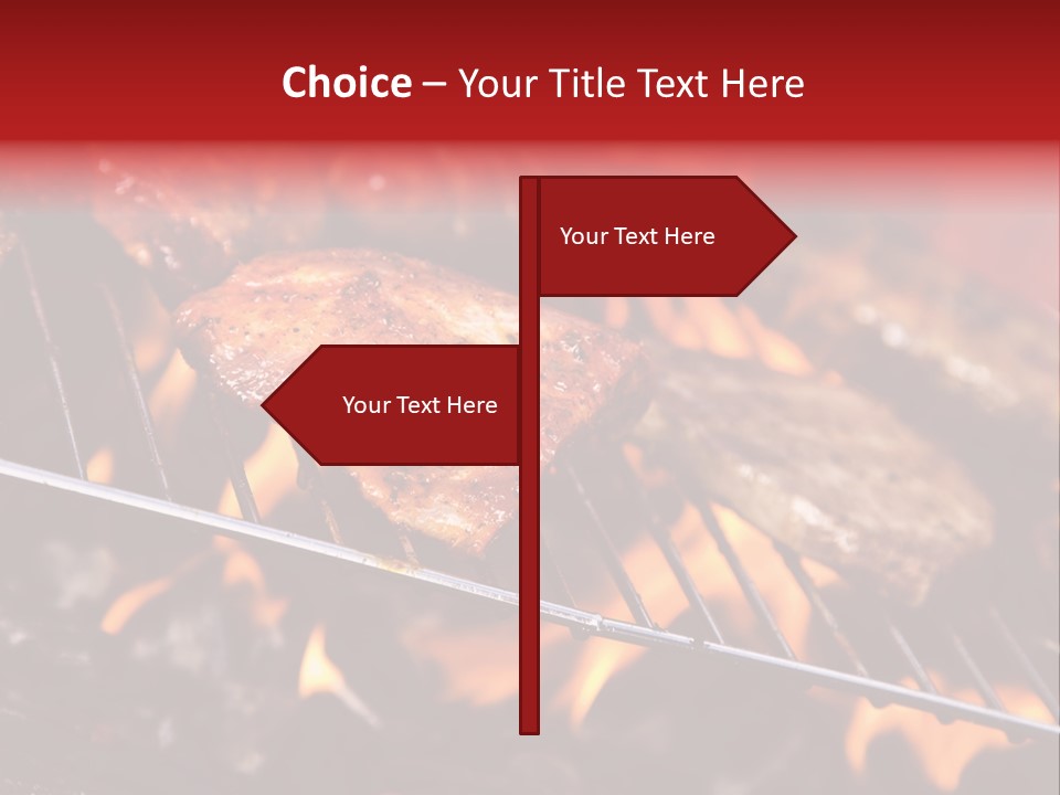 Flame Red Summer PowerPoint Template