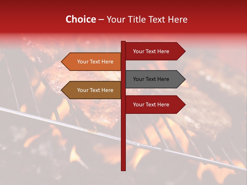 Flame Red Summer PowerPoint Template