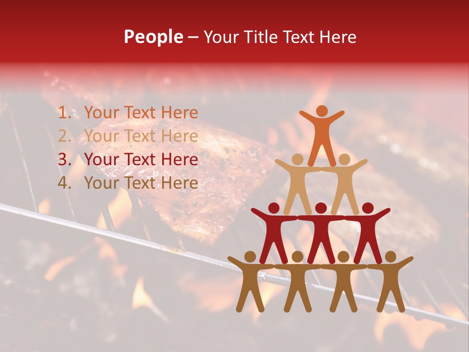 Flame Red Summer PowerPoint Template