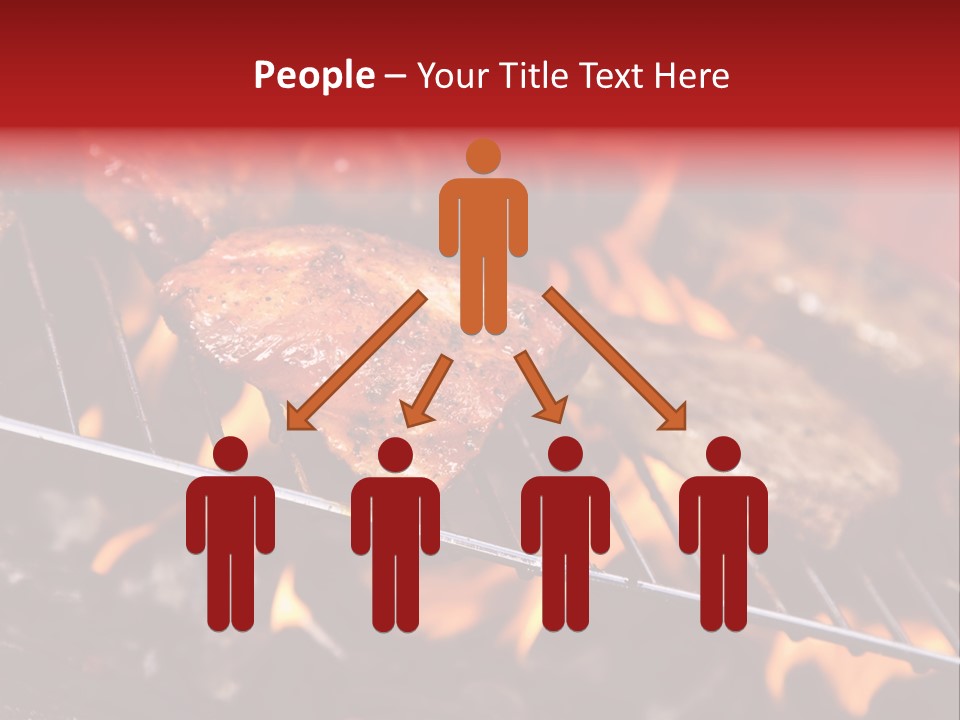 Flame Red Summer PowerPoint Template