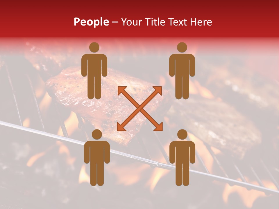 Flame Red Summer PowerPoint Template