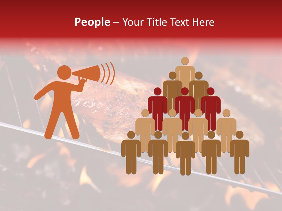 Flame Red Summer PowerPoint Template