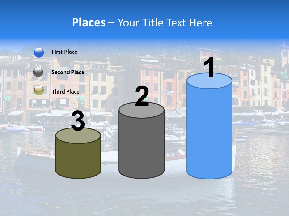 Boat Luxury Landscape PowerPoint Template