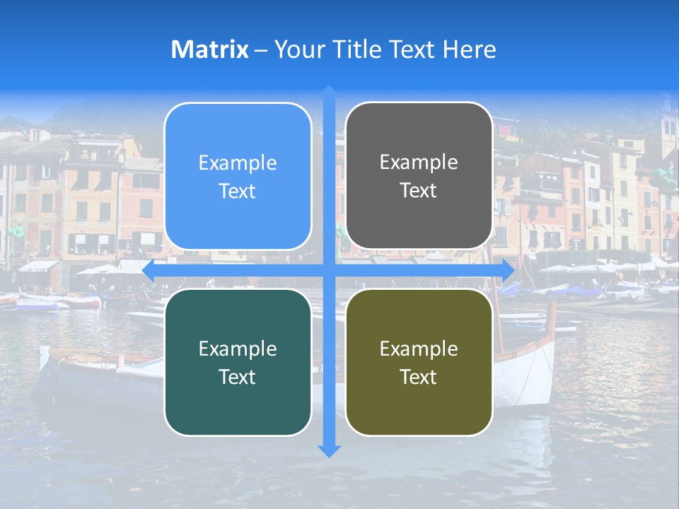 Boat Luxury Landscape PowerPoint Template