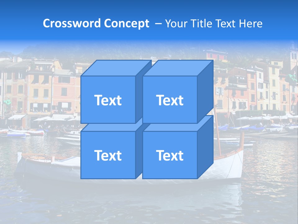 Boat Luxury Landscape PowerPoint Template