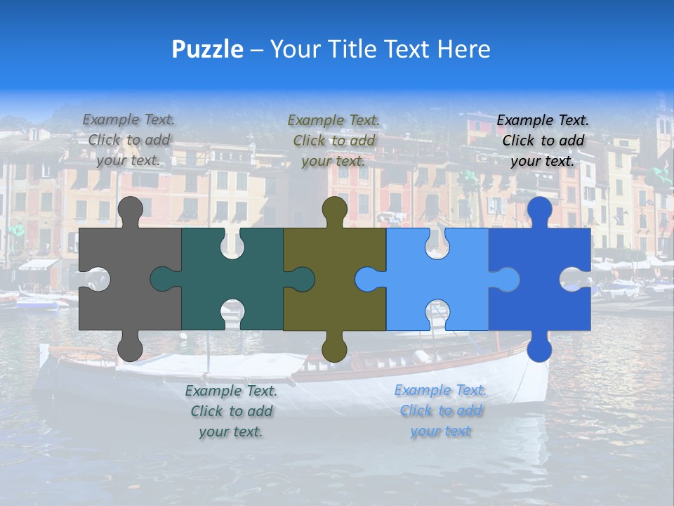 Boat Luxury Landscape PowerPoint Template