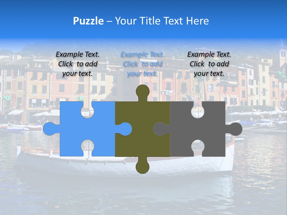 Boat Luxury Landscape PowerPoint Template