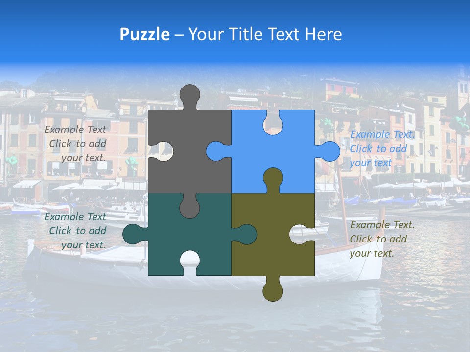 Boat Luxury Landscape PowerPoint Template