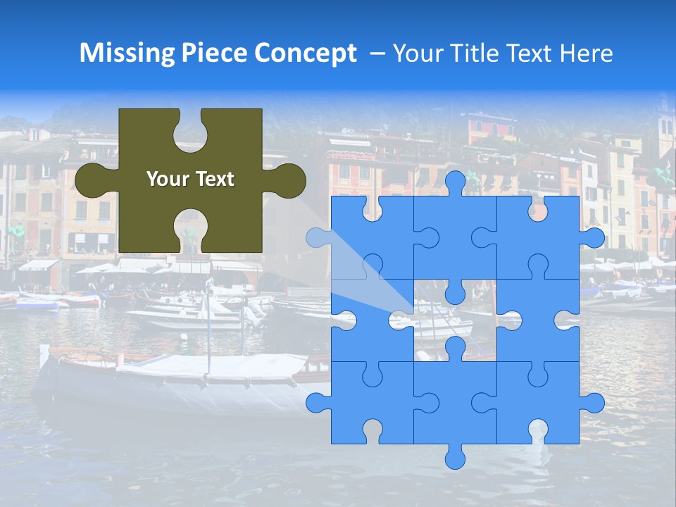 Boat Luxury Landscape PowerPoint Template