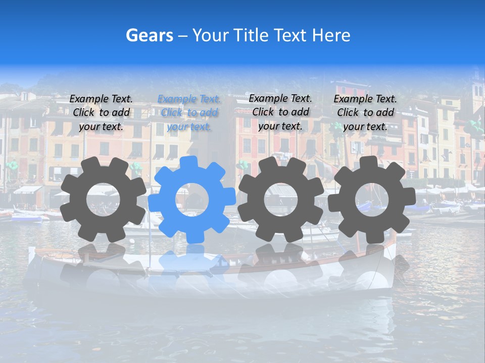 Boat Luxury Landscape PowerPoint Template