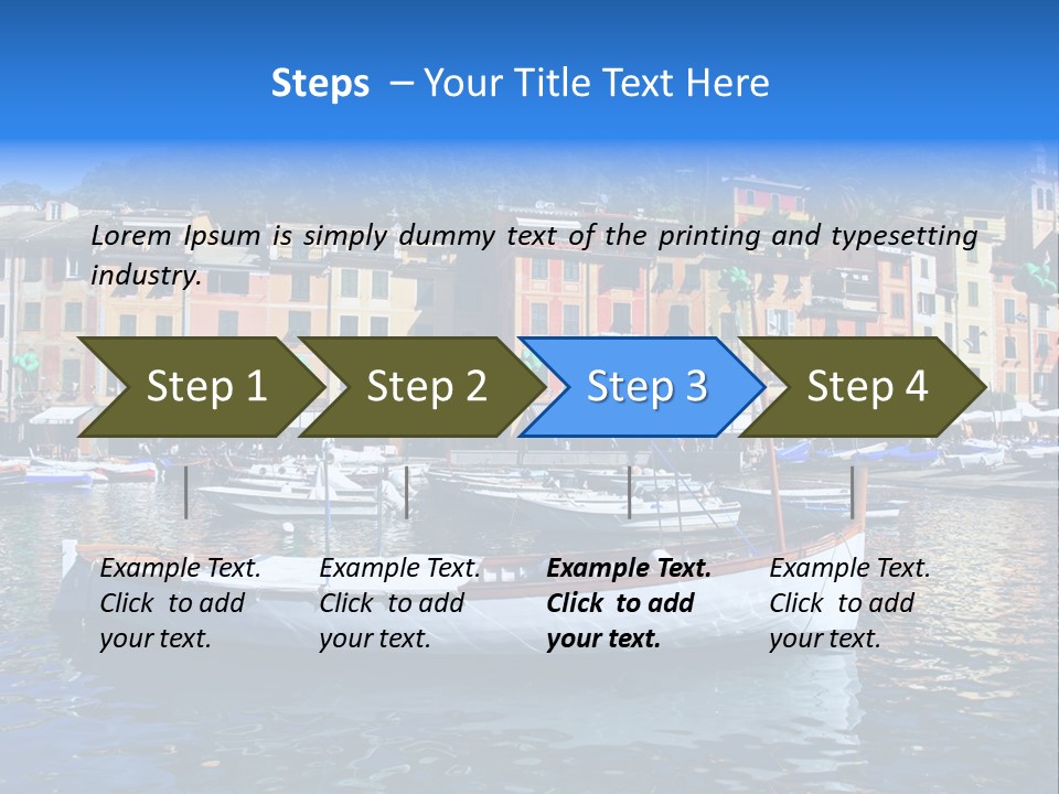 Boat Luxury Landscape PowerPoint Template