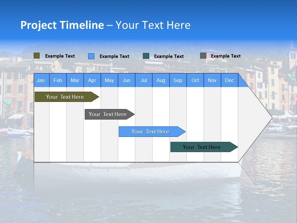 Boat Luxury Landscape PowerPoint Template