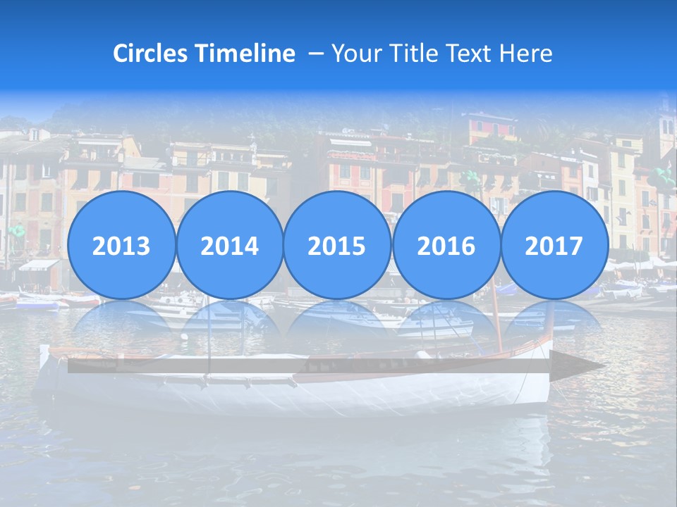 Boat Luxury Landscape PowerPoint Template