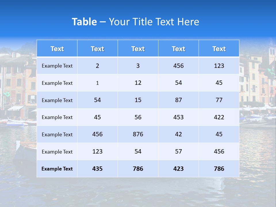 Boat Luxury Landscape PowerPoint Template