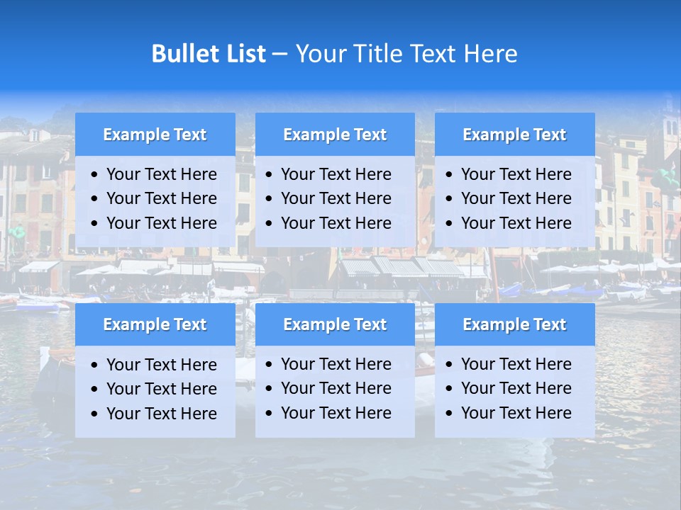 Boat Luxury Landscape PowerPoint Template