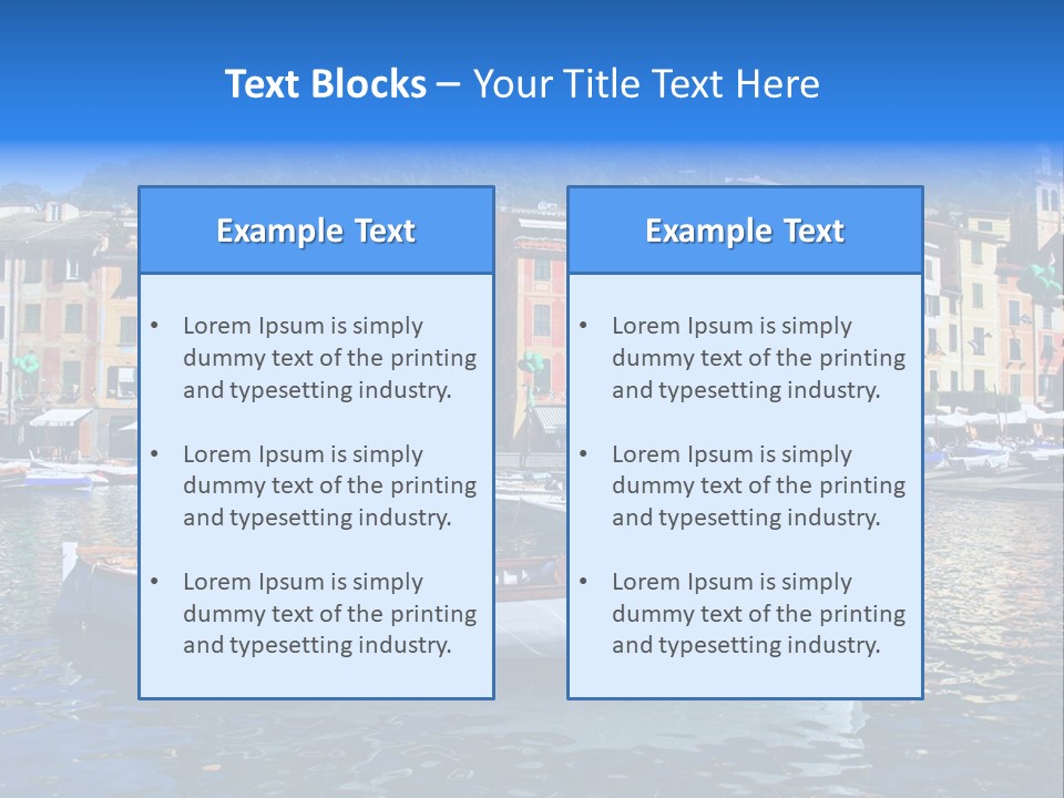 Boat Luxury Landscape PowerPoint Template