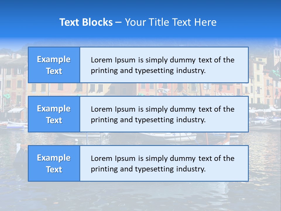 Boat Luxury Landscape PowerPoint Template