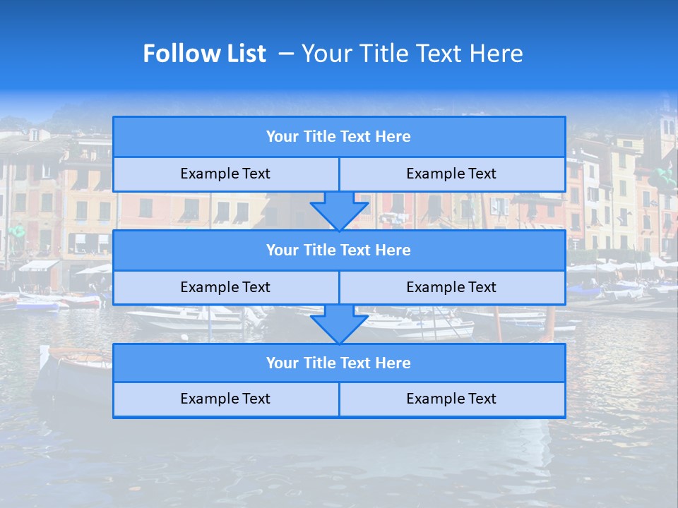 Boat Luxury Landscape PowerPoint Template