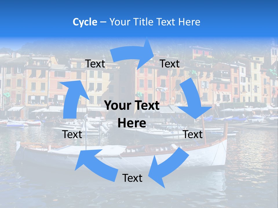 Boat Luxury Landscape PowerPoint Template