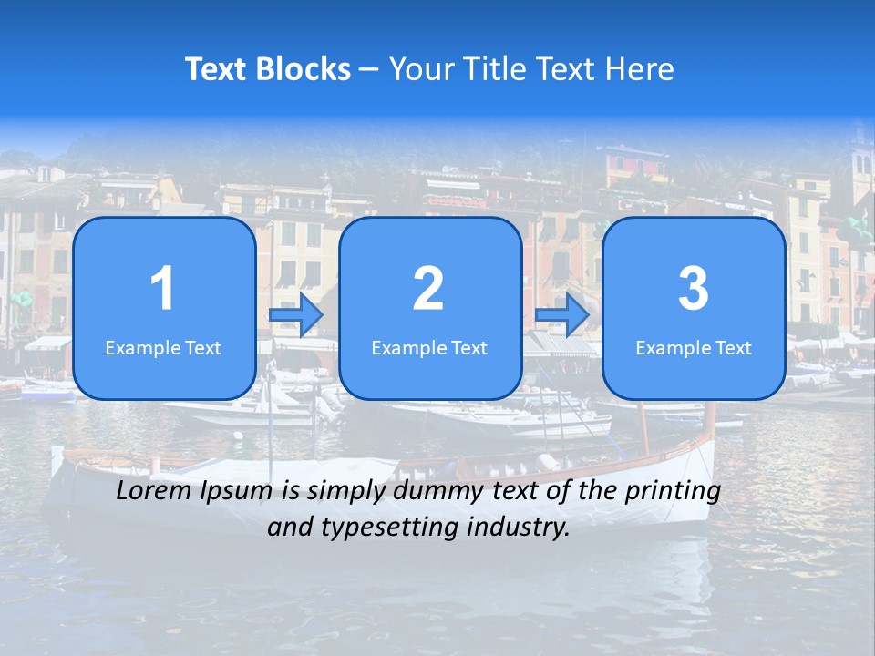 Boat Luxury Landscape PowerPoint Template