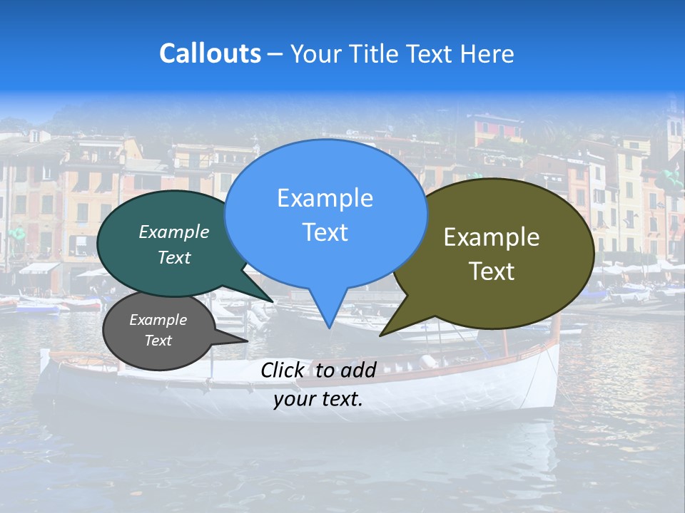 Boat Luxury Landscape PowerPoint Template