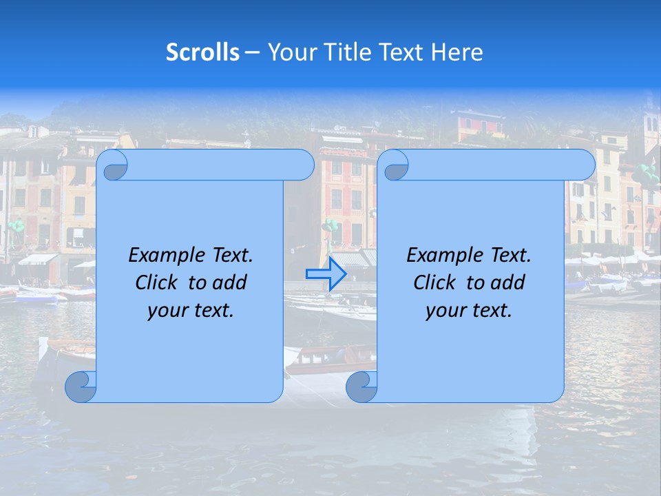 Boat Luxury Landscape PowerPoint Template