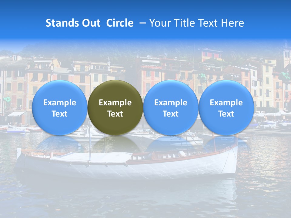 Boat Luxury Landscape PowerPoint Template