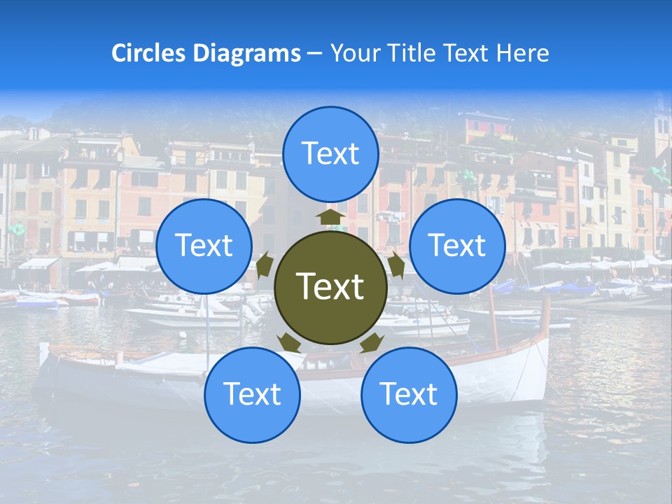 Boat Luxury Landscape PowerPoint Template