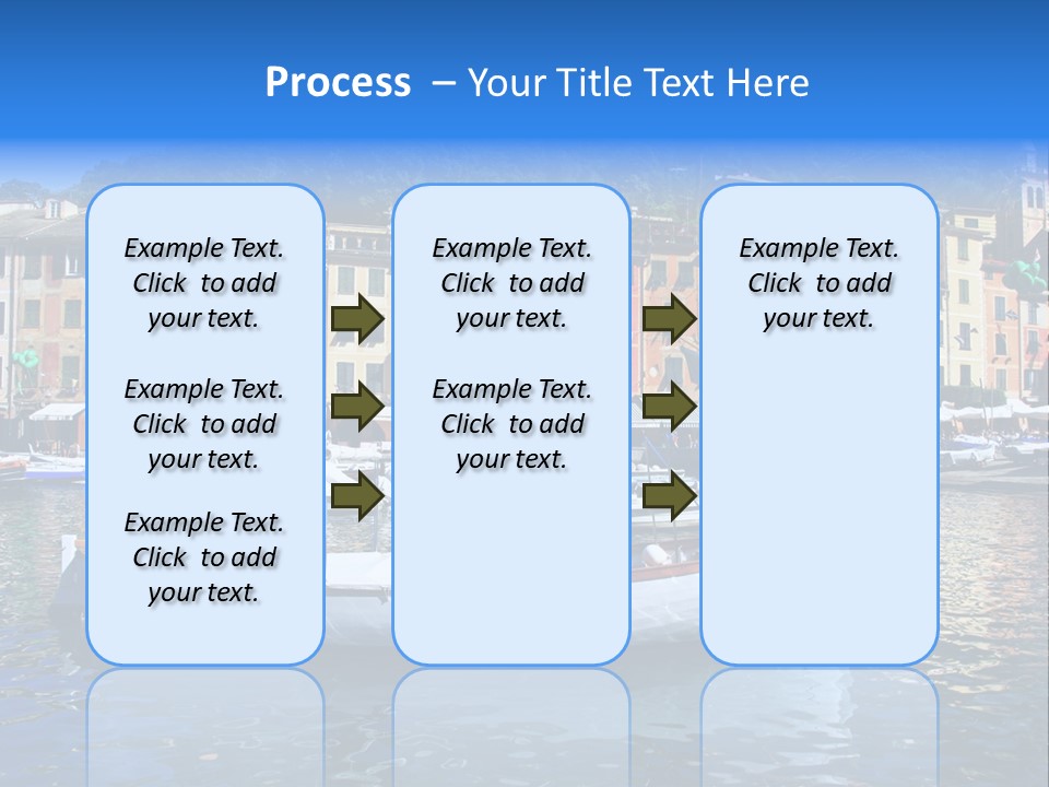 Boat Luxury Landscape PowerPoint Template