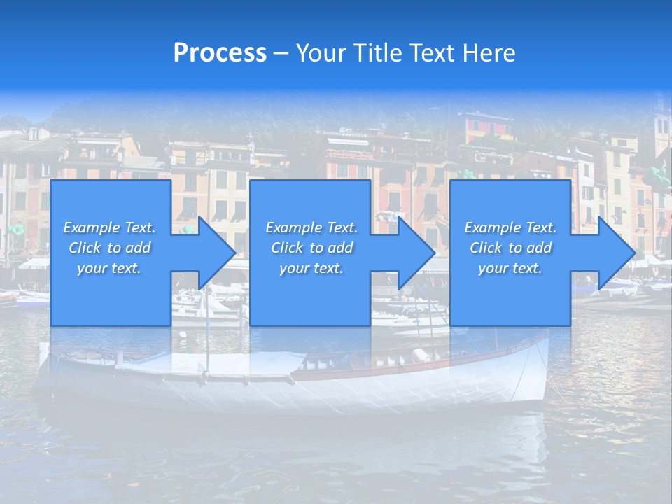 Boat Luxury Landscape PowerPoint Template