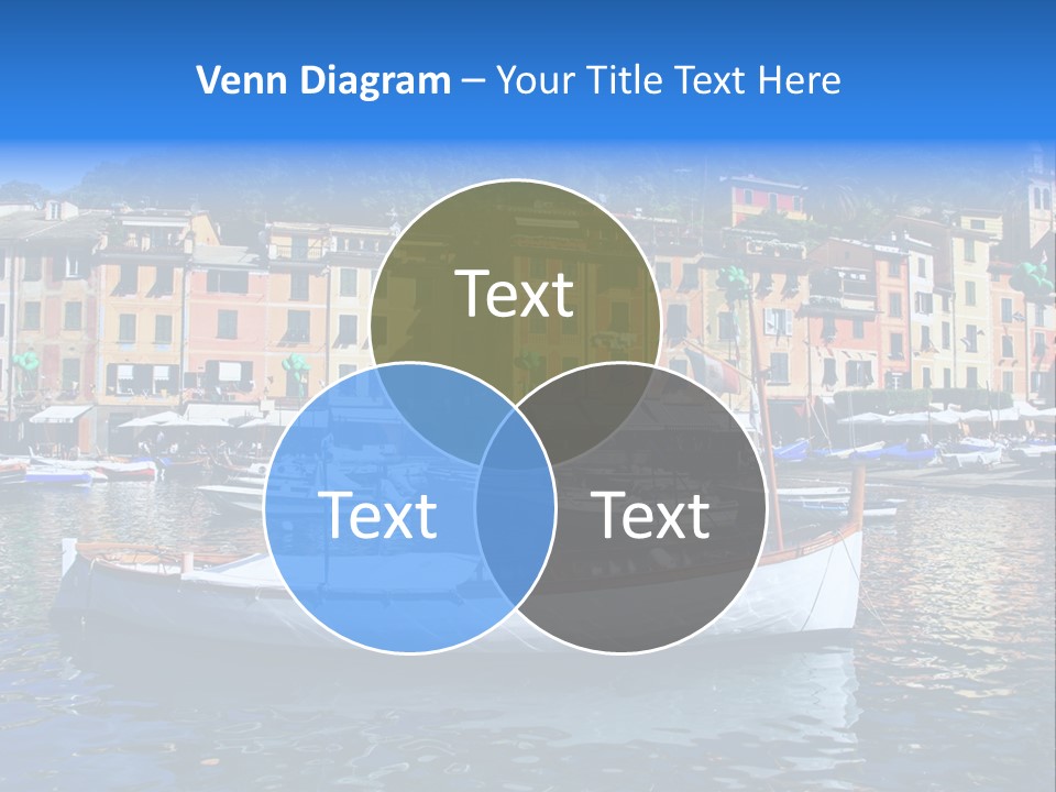 Boat Luxury Landscape PowerPoint Template