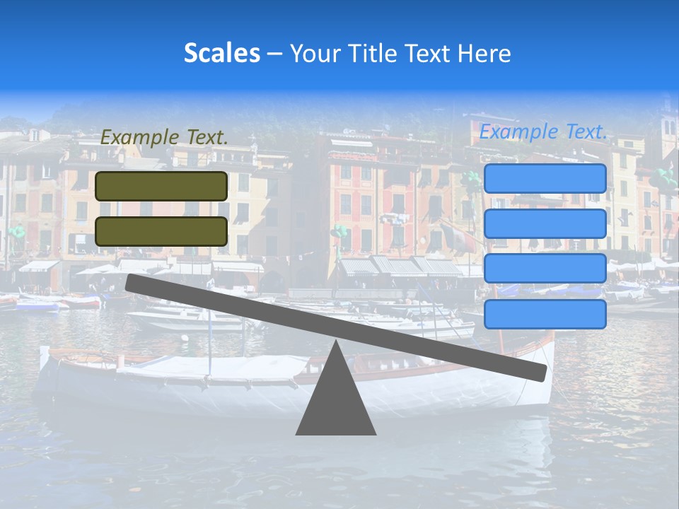 Boat Luxury Landscape PowerPoint Template