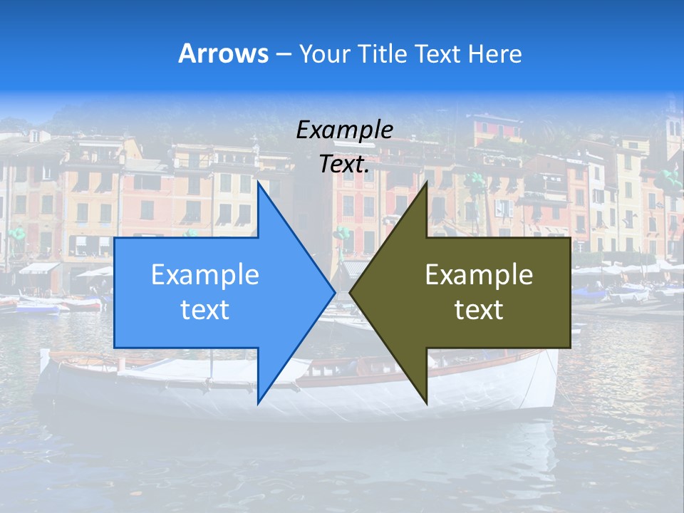 Boat Luxury Landscape PowerPoint Template