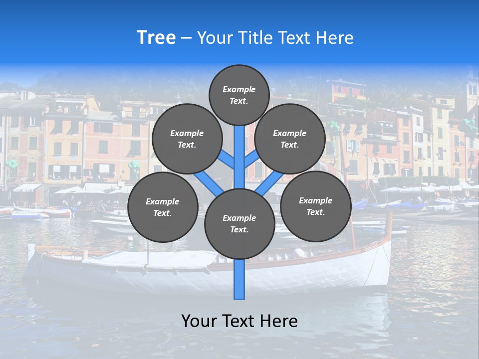 Boat Luxury Landscape PowerPoint Template