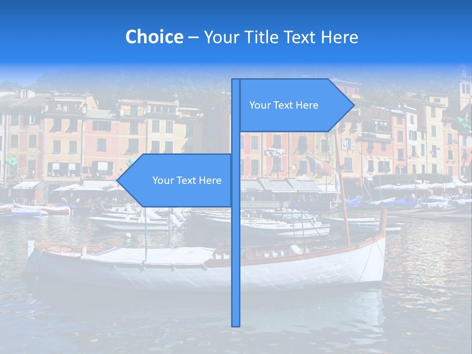 Boat Luxury Landscape PowerPoint Template